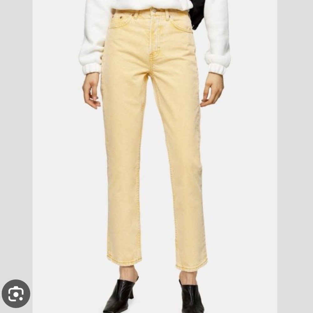 Topshop yellow jeans
